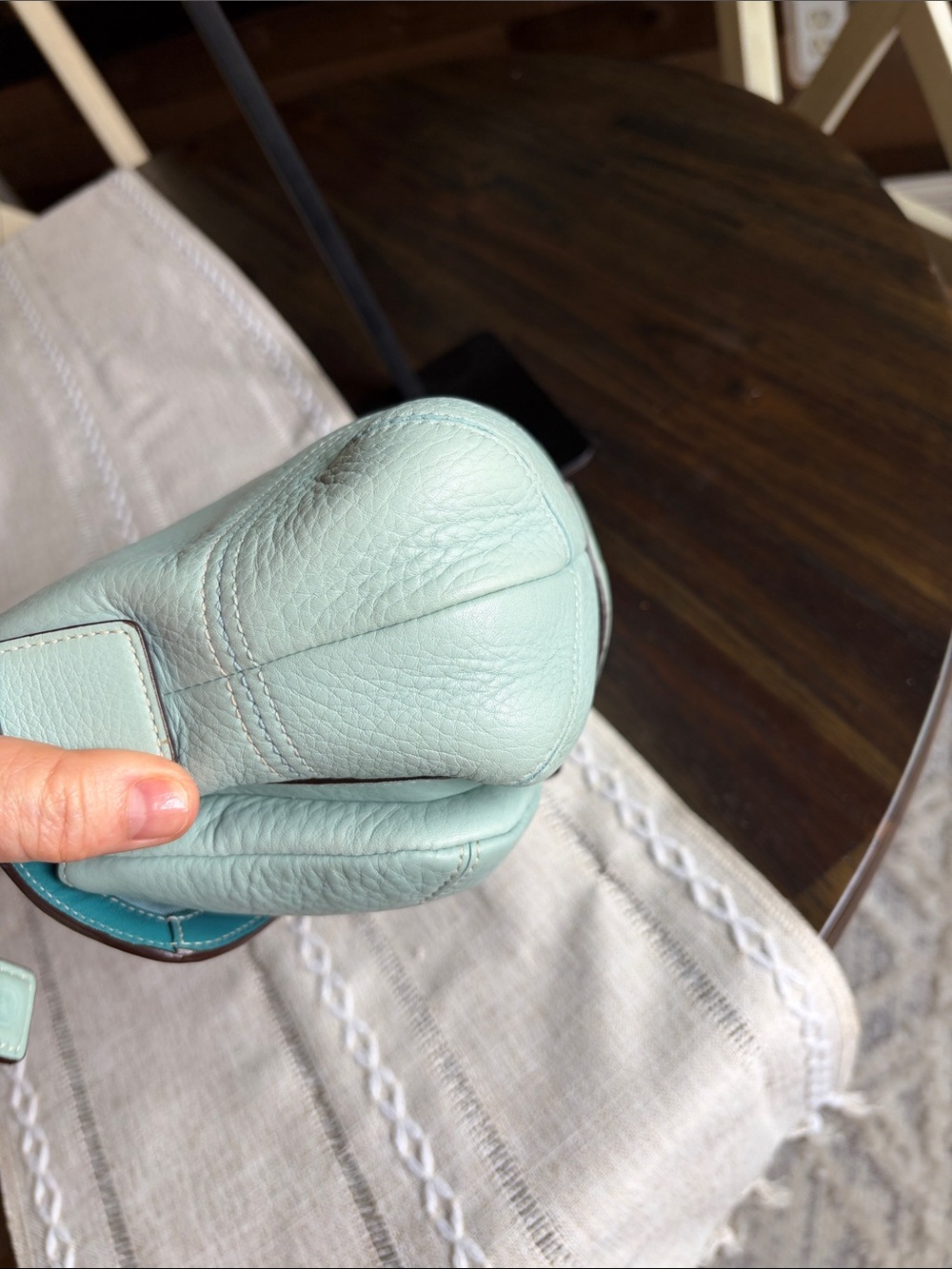 Vintage Coach SoHo HOBO RARE Light Turquoise Tiffany Blue - Picture 5 of 16